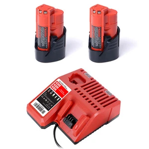 For Milwaukee 48-11-2420 M12 12 Volt 3.0Ah Lithium Compact M12 Battery & Charger - Picture 1 of 37