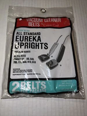 VTG Eureka Upright Vacuum Belt For 200-2000 Series New NOS Sealed Made In USA - Image 1 of 2