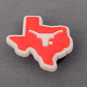 Texas Longhorn Football Team Charm For Crocs Shoe Charms Orange White - Picture 1 of 3