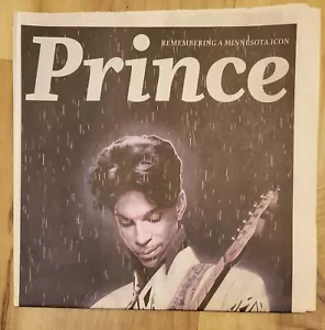 PRINCE HOMETOWN NEWSPAPER SPECIAL COLLECTOR INSERT ISSUE MINNEAPOLIS NEWSPAPER - Picture 1 of 4