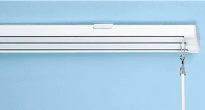 Schienensystem 3 läufig Gardinen Schiene Vorhangschiene Sunlines ab 100 cm weiß - Bild 1 von 6