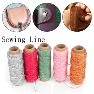 Durable Hand Stitching Handicraft DIY Sewing Line Leather Waxed Thread Cord - Picture 1 of 20