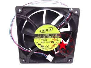1PC ADDA AD1212DB-F9BGP 12V 0.57A 12038 12CM 4-wire cooling fan - Picture 1 of 3