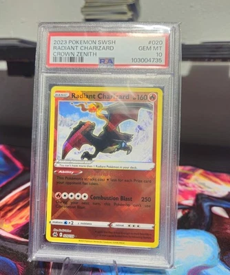 Radiant Charizard 020/159 Crown Zenith Holo PSA 10 - Image 1 of 2