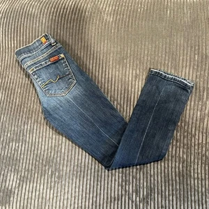 Seven 7 For All Mankind Roxanne Mädchen dunkle Waschung Jeans Größe 7 - Bild 1 von 9
