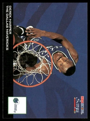 Derek Harper 1993-94 Hoops Basketball #HS6 - Dallas Mavericks - Image 1 of 2