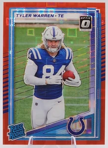 2025 Panini Optic Tyler Warren Rated Rookie RC Red Pandora Prizm Colts SP - Bild 1 von 2