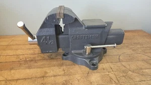 Vintage 4-1/2" Handwerker Bank Amboss Schraubstock #51865 Wendebacken Made in USA - Bild 1 von 16
