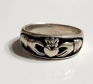 Sterling Silver Claddagh Ring Sizes 9, 10 - Picture 1 of 1