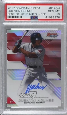 2017 Bowman's Best of Refractor Quentin Holmes #B17-QH PSA 10 GEM MT Auto - Image 1 of 2