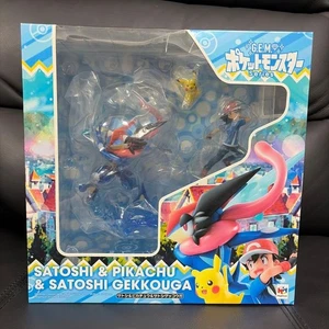 G.E.M. POCKET MONSTERS SATOSHI Ash PIKACHU GEKKOUGA Greninja Figur gebraucht Pokémon - Bild 1 von 10