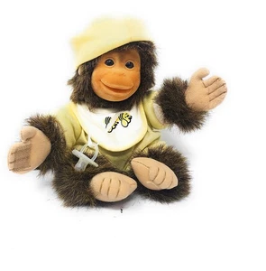 Vintage 1994 Hosung Plüsch Baby Affe Joey mit Schnuller - Bild 1 von 7
