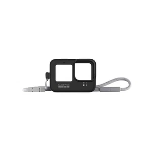 Gopro Silicone Sleeve With Adjustable Lanyard For Neck Wear And Protection - Picture 1 of 7