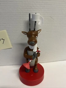 Sello de Navidad Ciervo John Talking Chistes Reno Baño Inodoro Sentido de Movimiento - Imagen 1 de 5