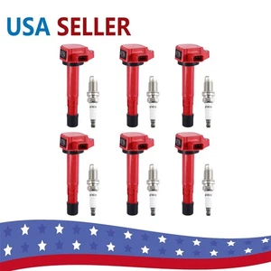 Performance Ignition Coil & Platinum Spark Plug For Honda Accord Odyssey UF242 - Picture 1 of 17