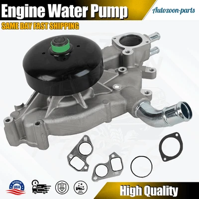 Water Pump w/ Gasket Fits Chevrolet Silverado GMC Sierra Cadillac 4.8L 5.3L 6.0L - Image 1 of 4