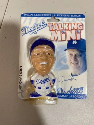 Los Angeles Dodgers Talking Mini Tommy Lasorda Keychain New In Package 2003 - Image 1 of 4