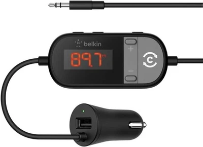 Nuevo conector de audio Belkin Connect TuneCast para automóvil de 3,5 mm a transmisor FM para automóvil Foto 1 de 4