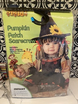 Infant Scarecrow Costume Spirit Halloween Pumpkin Patch 18-24 Months Msrp: 34.99 - Image 1 of 4