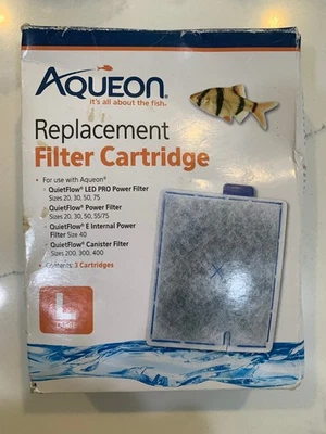 Aqueon Replacement Filter Cartridge Large 3pc - Image 1 of 2