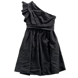 Miss Me MM Couture Dress Women Small Black Ruffle One Shoulder Mini - Picture 1 of 8