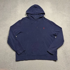 Polo Ralph Lauren Sudadera con Capucha Para Hombre Talla Grande Azul Marino Pullover Sudadera Polar - Imagen 1 de 8