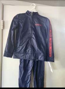Hurley Boys Track Set 2 Piece Jacket And Pant Blue Size 7 - Picture 1 of 5