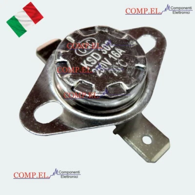 KSD INTERRUTTORE TERMICO 70°C 250Vac 16A NC NORMALMENTE CHIUSO TERMOSTATO A CONTATTO