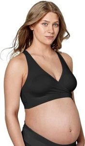 Medela Small Keep Cool Sleep Bra Seamless Maternity & Nursing Bra, Black - Picture 1 of 6