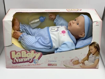 JC TOYS 2005 Berenguer La Baby Soft Nursery Doll 20” Blue Boy Caucasian #1530 - Image 1 of 4