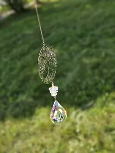 Tree Of Life Suncatcher With Iridescent Prism Beads, Crystals, Window Home Decor - Picture 1 of 6
