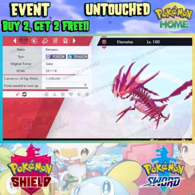 Eternatus Shiny Event🔥Scarlet & Violet Celebration 2022🔥Pokémon Sword & Shield - Image 1 of 4