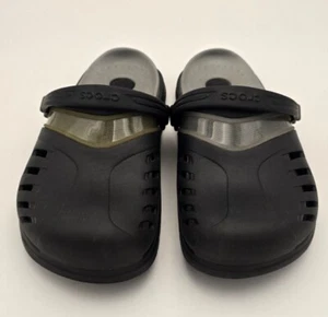 Crocs Croslite AG Clog Slip On Black Silver Mens Size 10 Womens 12 - Picture 1 of 10