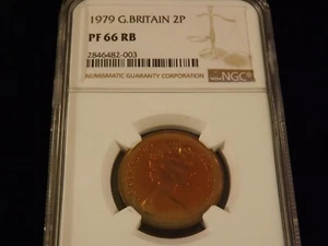 1979 2P Great Britain NGC PF 66 RB - Picture 1 of 2