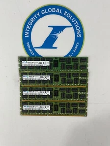 Lot of 4 - 12C23 Dell 16G PC3-14900R DDR3 1866MHz 2Rx4 1.5V ECC RDIMM Memory - Picture 1 of 2