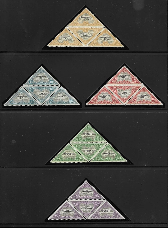 ESTONIA 1925, АВИАПОЧТА ПОЛНЫЙ VF MNH БЛОКИ/ 4 КОМПЛЕКТ - Изображение 1 из 1
