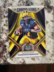 2024 BOWMAN U CHROME CAMPUS ICONS CARD MICHIGAN DONOVAN EDWARDS #CI-7 - Imagen 1 de 1