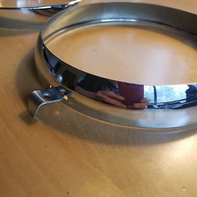 2 pcs headlight rim chrome  CIBIE 197 MM for CItroen Traction Avant  - Imagem 1 de 4