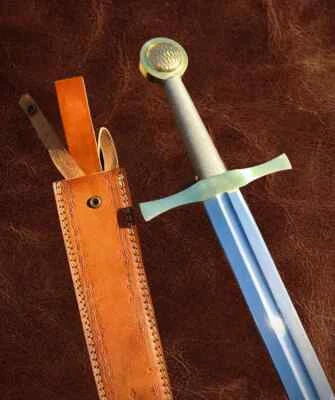 Espada Excalibur de acero inoxidable forjada a mano/espada del Rey Arturo con funda L\ Foto 1 de 4