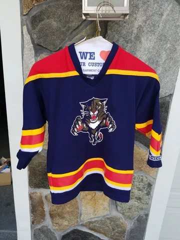 VINTAGE FLORIDA PANTHERS NHL Ccm KIDS BOYS CHILDREN YOUTH JERSEY SIZE 4-7 Cover