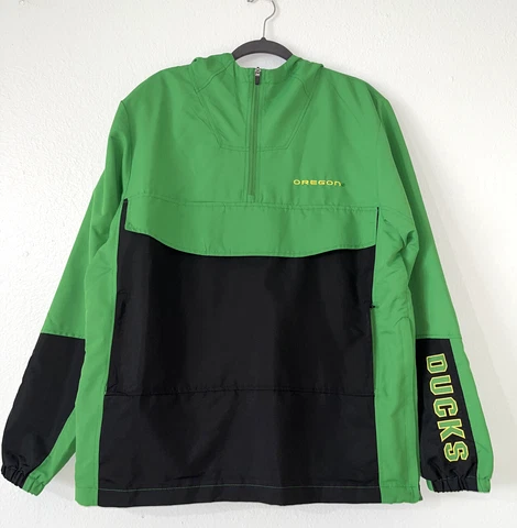 Oregon Ducks Pullover Colosseum Athletics 1/4 Zip Hooded Men's Large Cover