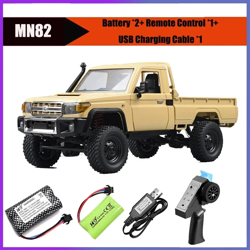 1/12 MN82 RC Crawler 1:12 LC79 Pickup Truck 2.4G 4WD Off-road Car Toy Boy Gift - Image 1 of 4