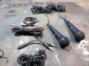 (2)phillips microphones and wires - Picture 1 of 9
