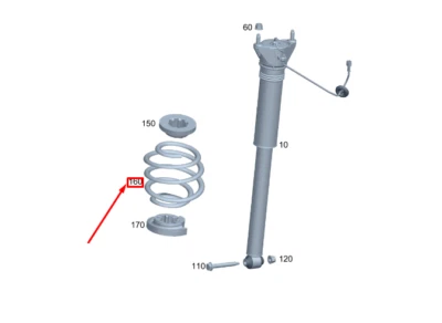 NUEVO MUELLE HELICOIDAL TRASERO MERCEDES-BENZ GLA H247 AMG A2473244000 SIN DEBER 🇺🇸 Foto 1 de 4