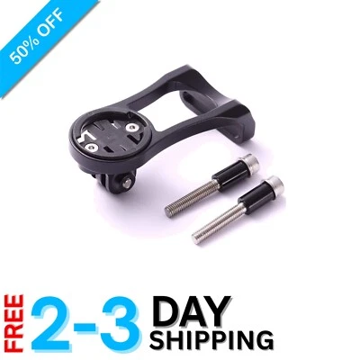 Soporte de bicicleta delantero de aluminio para Garmin Edge y cámaras de acción - Se adapta a potencia de 32 mm Foto 1 de 4