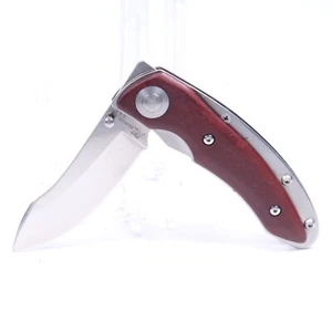 KATZ KNIVES JAPAN KAGEMUSHA YT-80 NINJA POINT CHERRY HANDLE FOLDING POCKET KNIFE - Picture 1 of 9