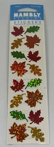 Pegatinas brillantes de colección Hambly Studios hojas de otoño selladas 1 hoja - Imagen 1 de 3