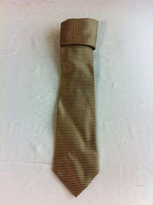 Ermenegildo Zegna Seidenkrawatte gelb, marineblau & weiß 59,5" x 3,5" - Bild 1 von 6