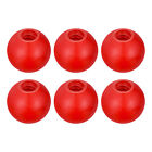 6Pcs Threaded Ball Knobs,1.38" Dia M10 Female Thread Red for Machine Handle