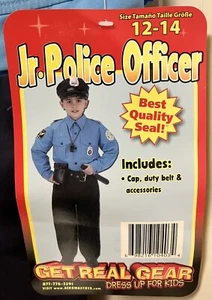 Child Police Man Officer Costume Aeromax Boys Girls - Size  12-14 large-new - Picture 1 of 11